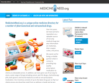 Tablet Screenshot of medicineinneed.org